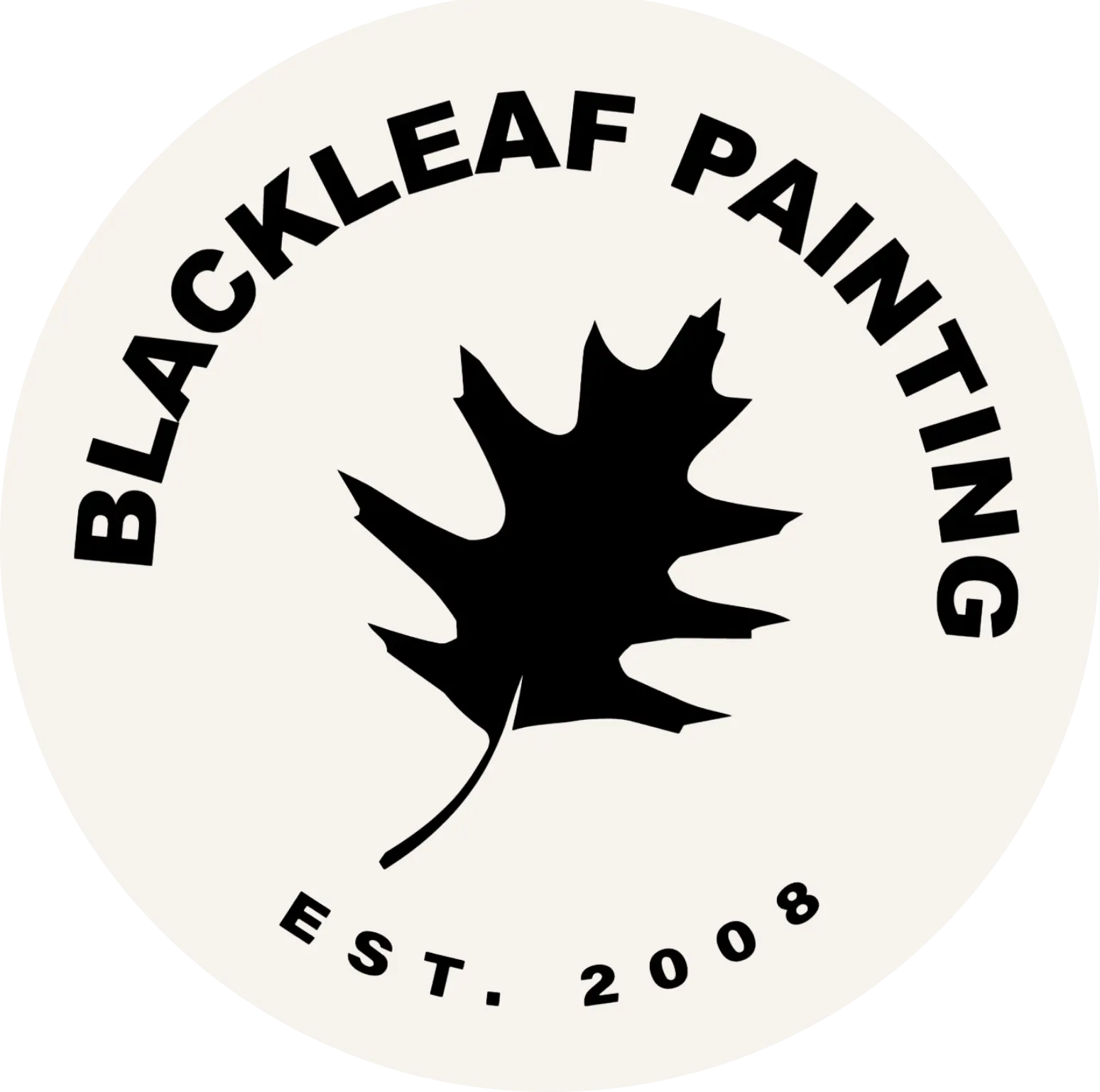 Black Leaf Painting
