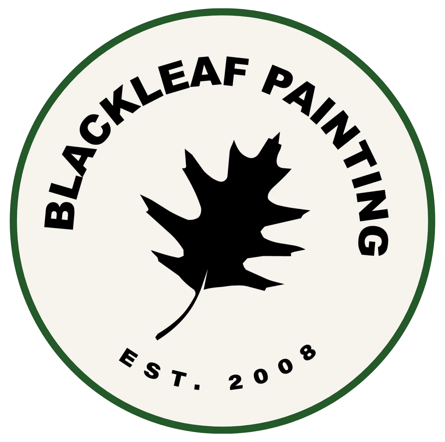 Black Leaf Painting